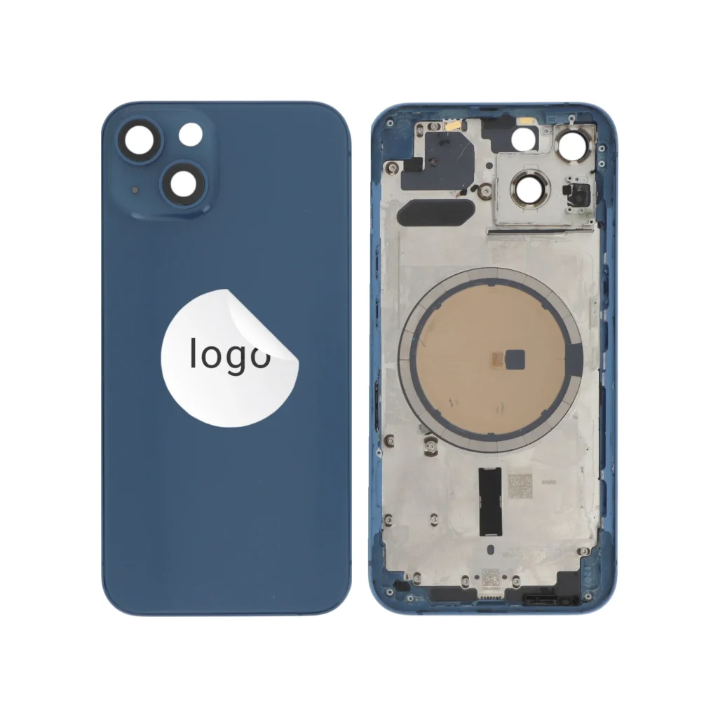 Tampa Traseira Frame Azul para iPhone 13 - Retirado