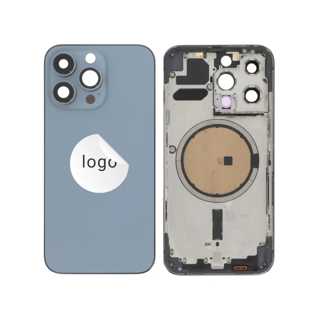 Tampa Traseira Frame Completa Azul Alpino para iPhone 13 Pro - Retirado