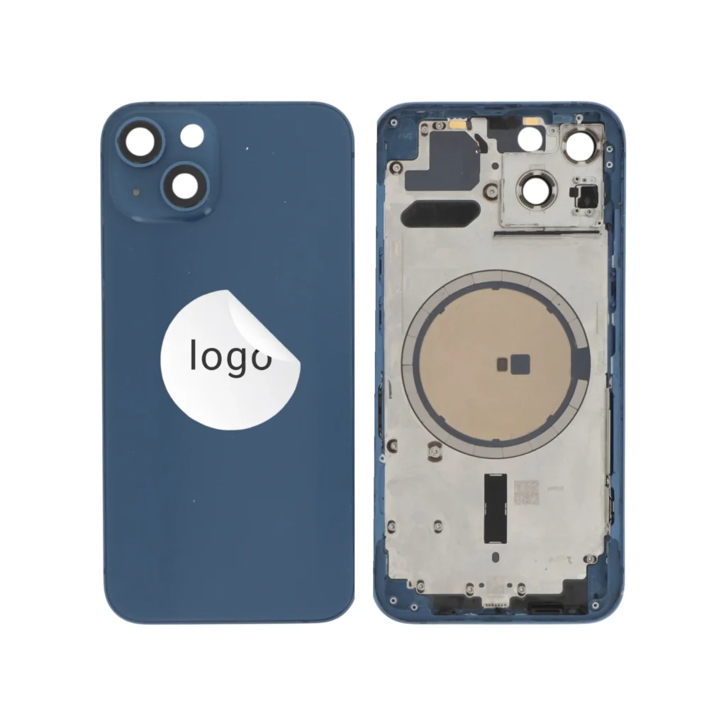 Tampa Traseira Frame Completa Azul para iPhone 13 - Retirado