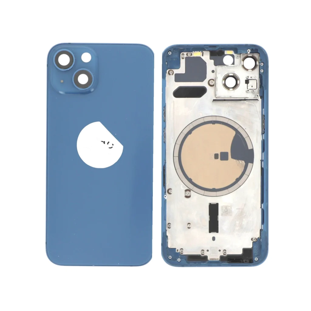 Tampa Traseira Frame Completa Azul para iPhone 13 - Retirado