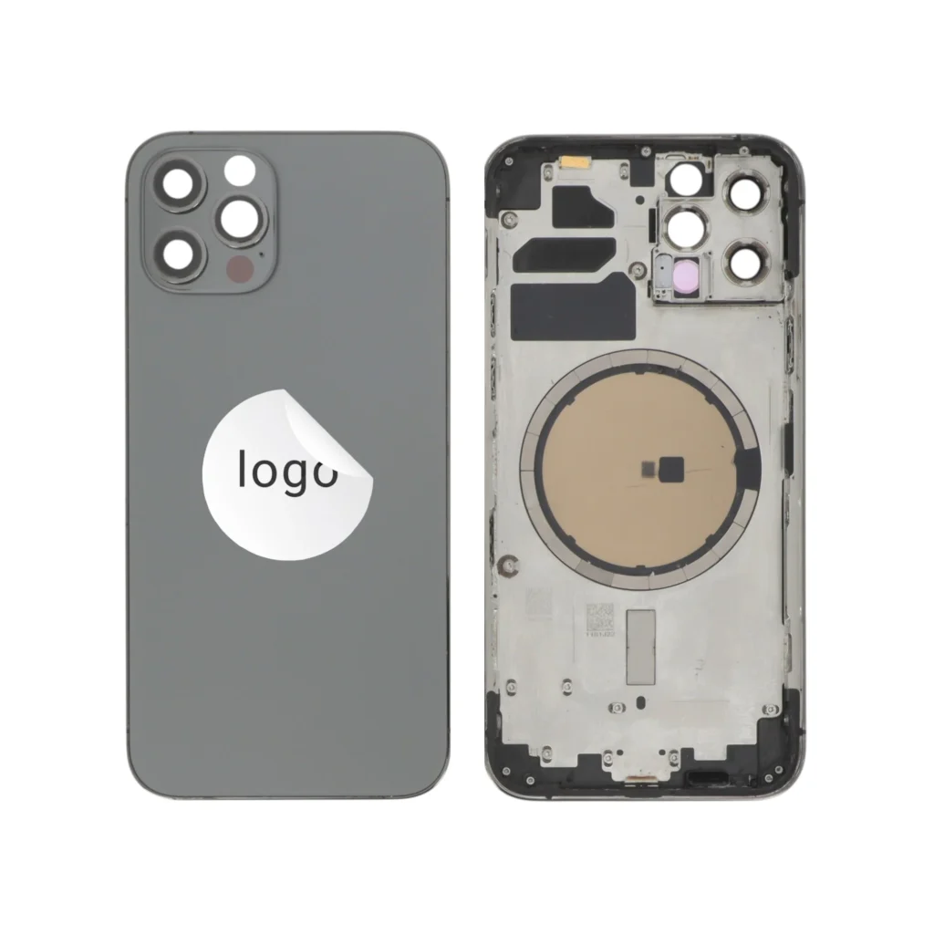 Tampa Traseira Frame Completa Grafite para iPhone 12 Pro - Retirado (Grade A)