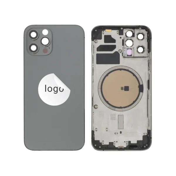 Tampa Traseira Frame Completa Grafite para iPhone 12 Pro - Retirado (Grade A)