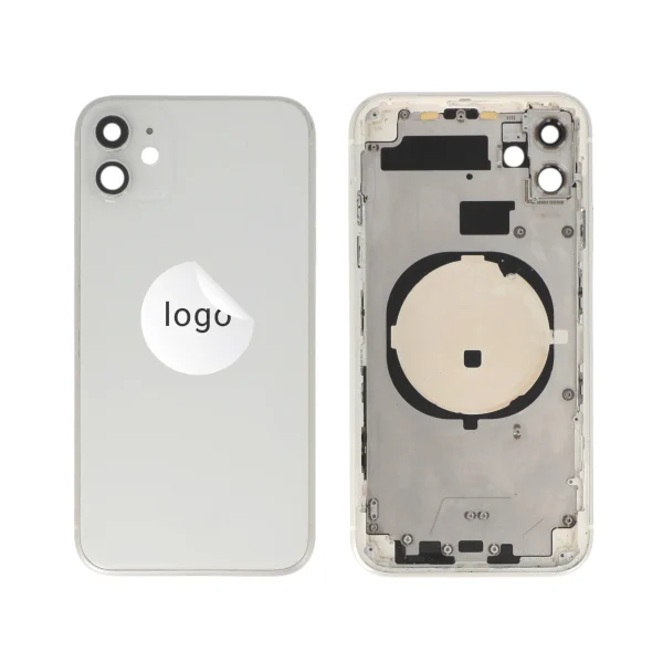 Tampa Traseira Frame Completa para iPhone 11 Branca - Retirado