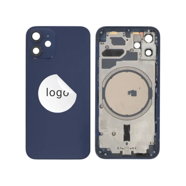 Tampa Traseira Frame completa para iPhone 12 mini - Azul - Retirado