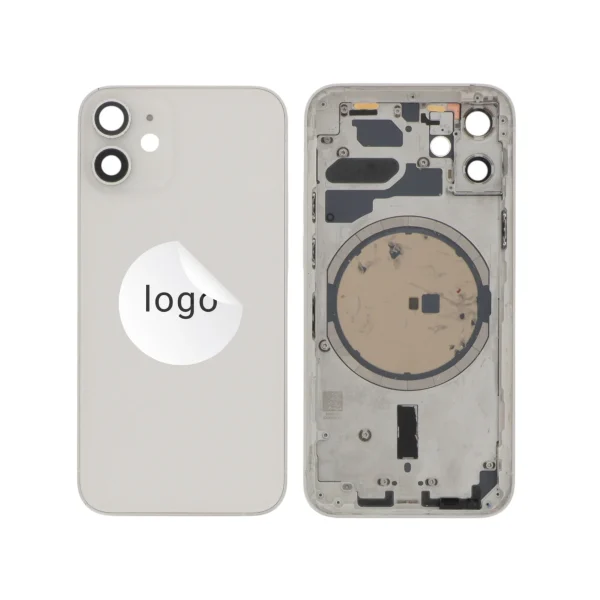 Tampa Traseira Frame Completa para iPhone 12 mini Branca - Retirado