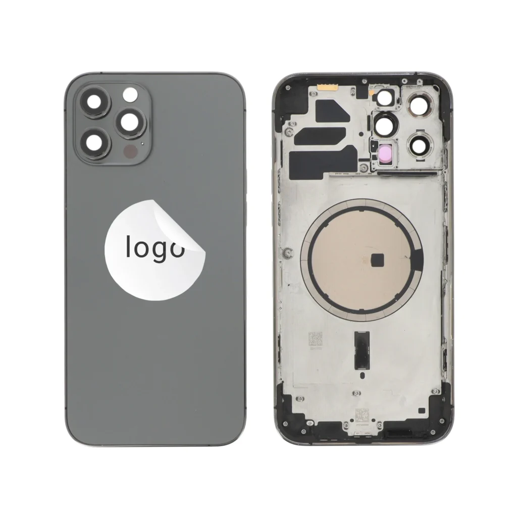 Tampa traseira (Frame Completa) para iPhone 12 Pro Max — Grafite — Retirado