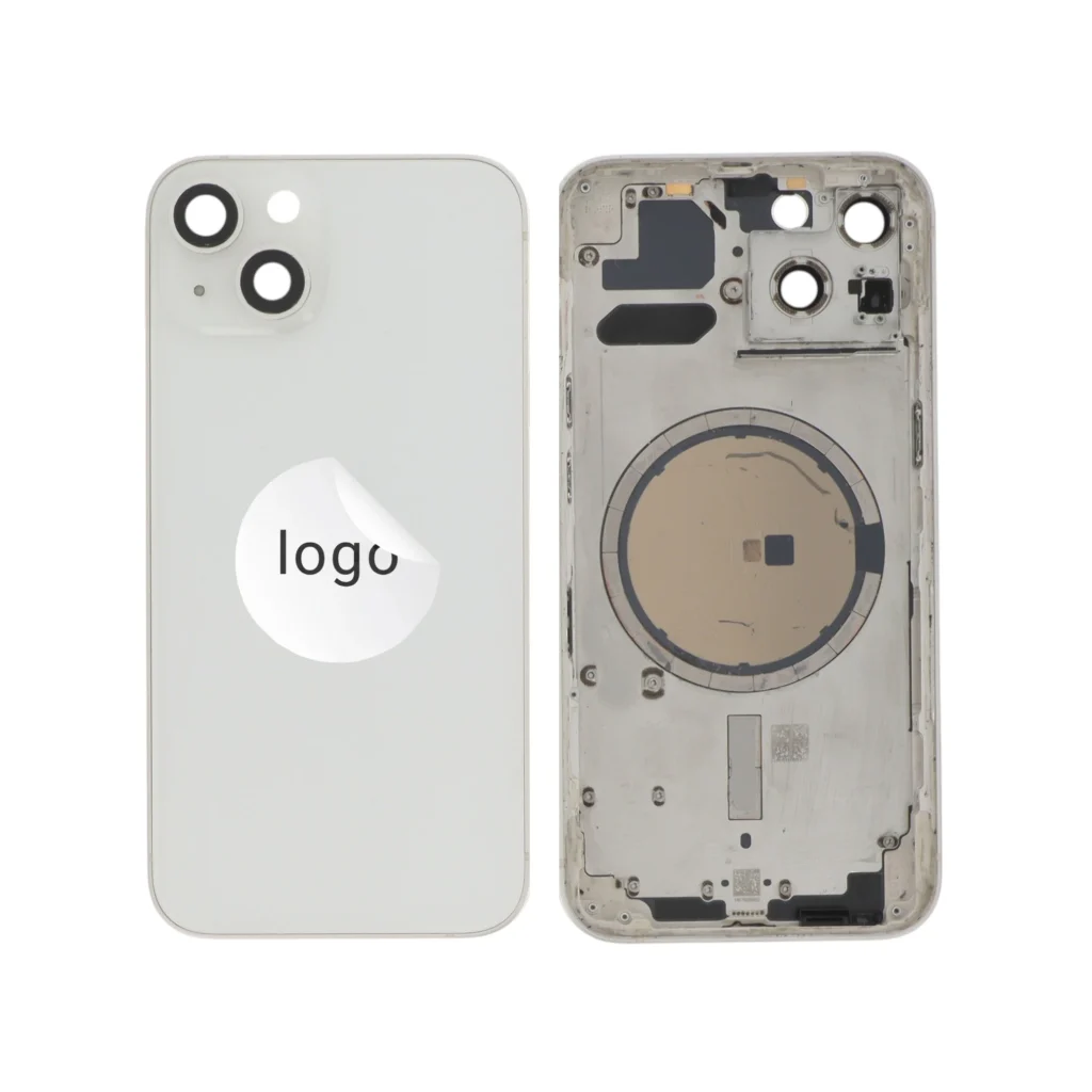 Tampa Traseira Frame Completa para iPhone 13 Branca Estelar - Retirado