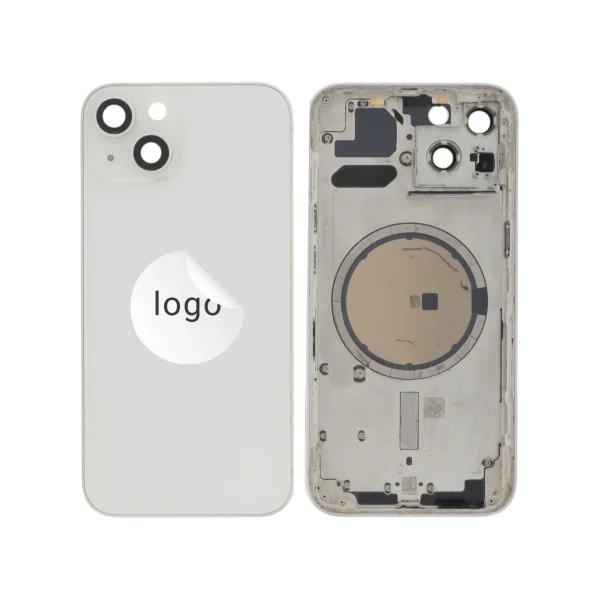 Tampa Traseira Frame Completa para iPhone 13 - Branca Estelar (Retirado)