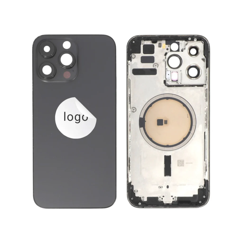 Tampa traseira Frame Completa Preta para iPhone 14 Pro Max - Retirado (Grade A)