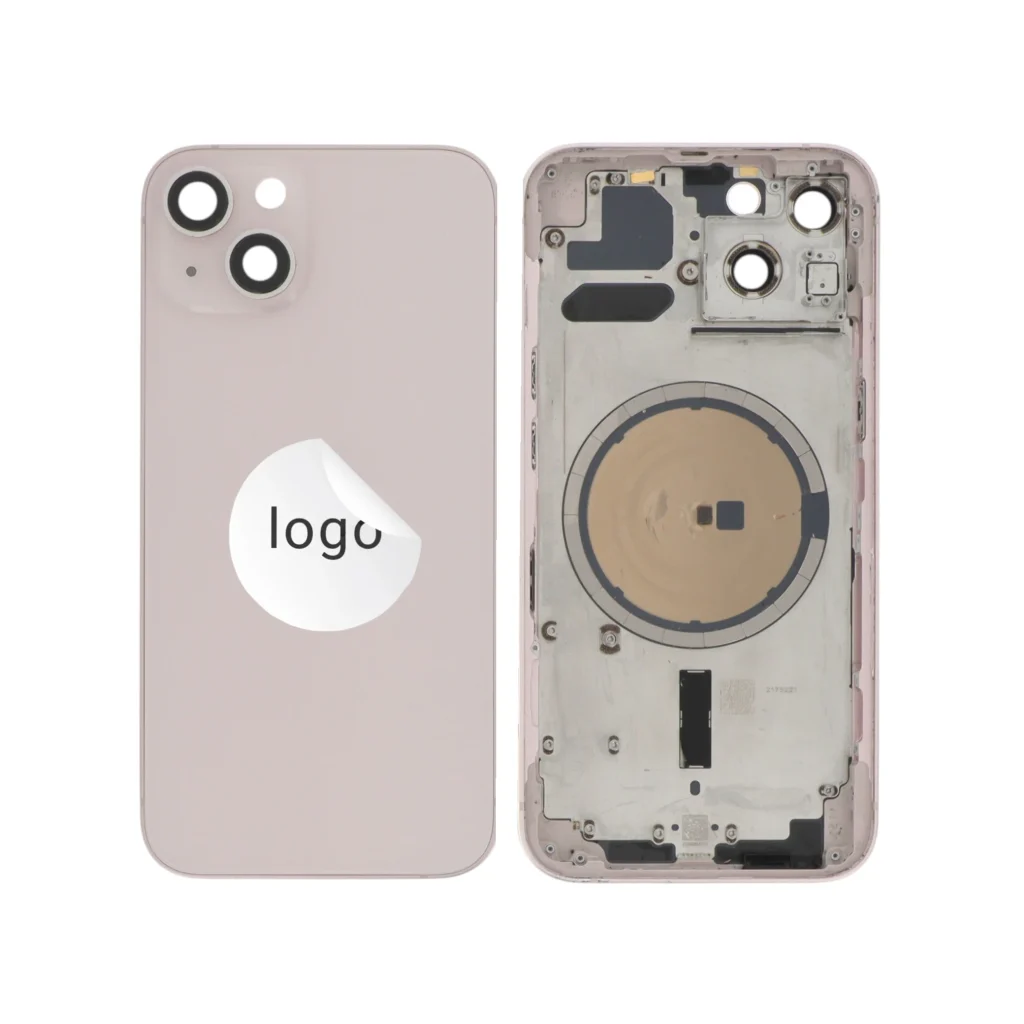 Tampa Traseira Frame Completa Rosa para iPhone 13 - Retirado