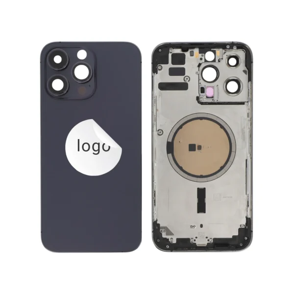 Tampa traseira Frame Completa Roxa Profunda para iPhone 14 Pro Max - Retirado