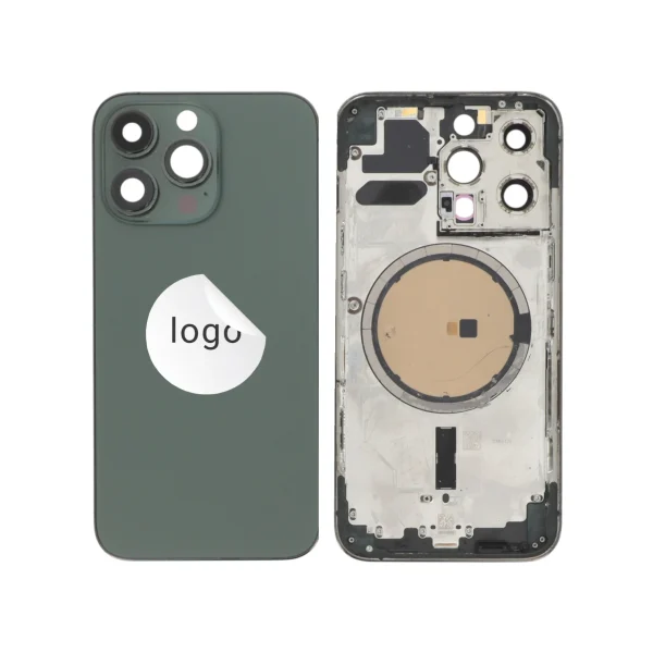 Tampa Traseira Frame Completa Verde Alpino para iPhone 13 Pro - Retirado