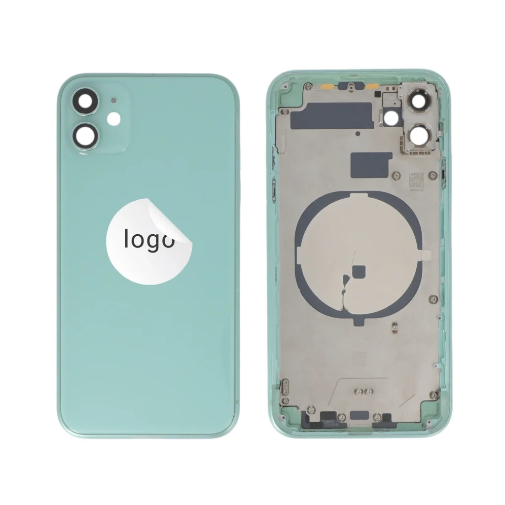 Tampa traseira Frame Completa Verde para iPhone 11 - Retirado