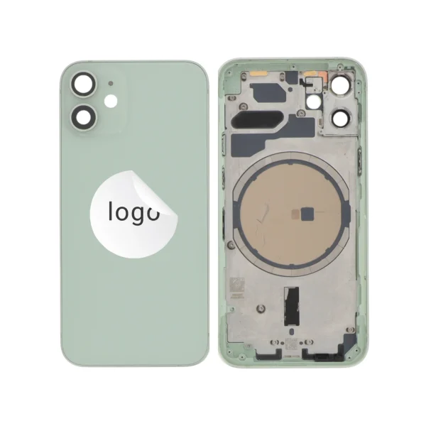 Tampa Traseira Frame Completa Verde para iPhone 12 mini - Retirado