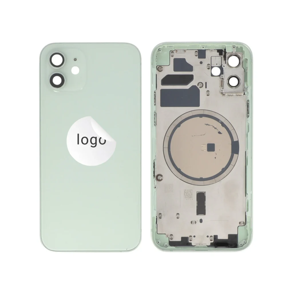 Tampa Traseira Frame completa Verde para iPhone 12 - Retirado