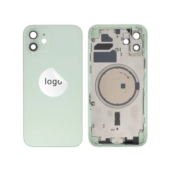 Tampa Traseira Frame completa Verde para iPhone 12 - Retirado