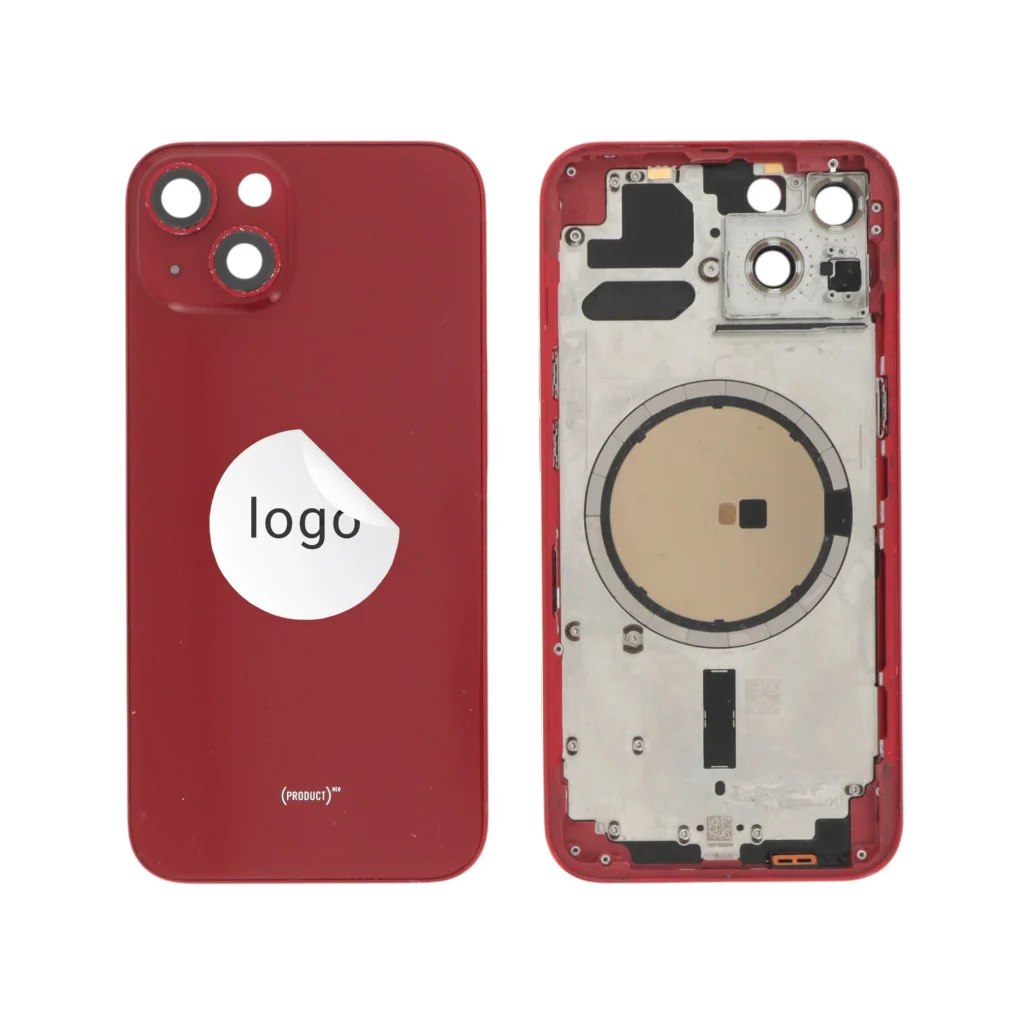Tampa Traseira Frame Completa Vermelha para iPhone 13 - Retirado