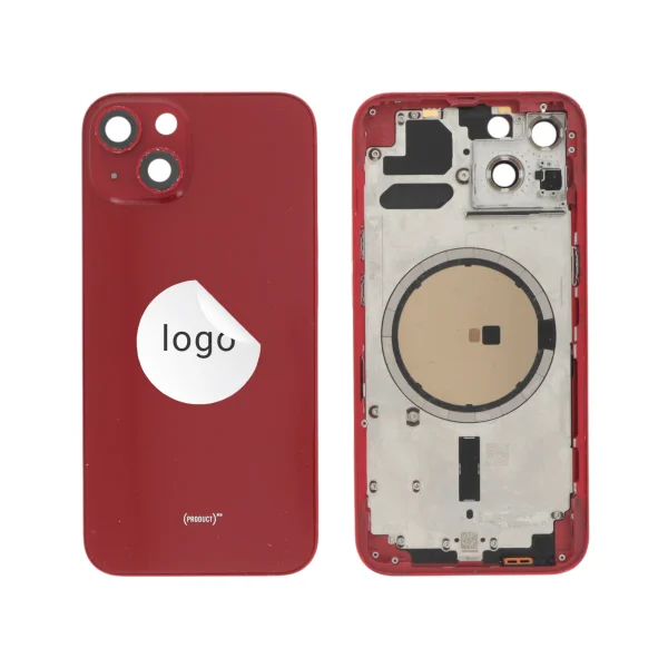Tampa Traseira Frame Completa Vermelha para iPhone 13 - Retirado