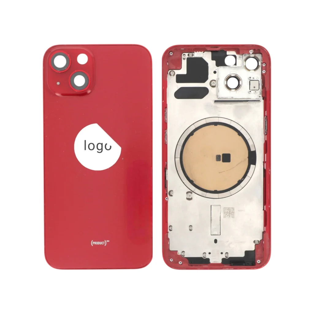 Tampa Traseira Frame Completa Vermelha para iPhone 13 - Retirado