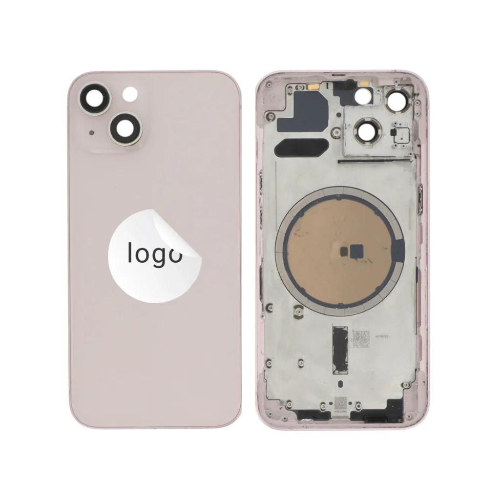 Tampa Traseira Frame para iPhone 13 Rosa - Retirado