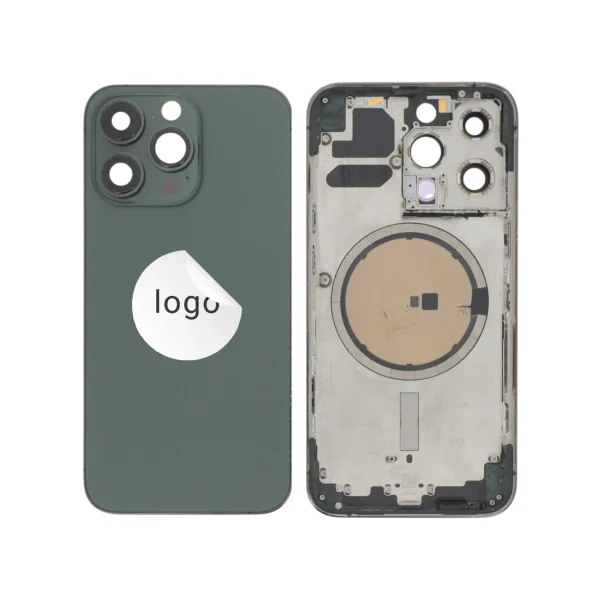 Tampa Traseira Frame Verde Alpino para iPhone 13 Pro - Retirado