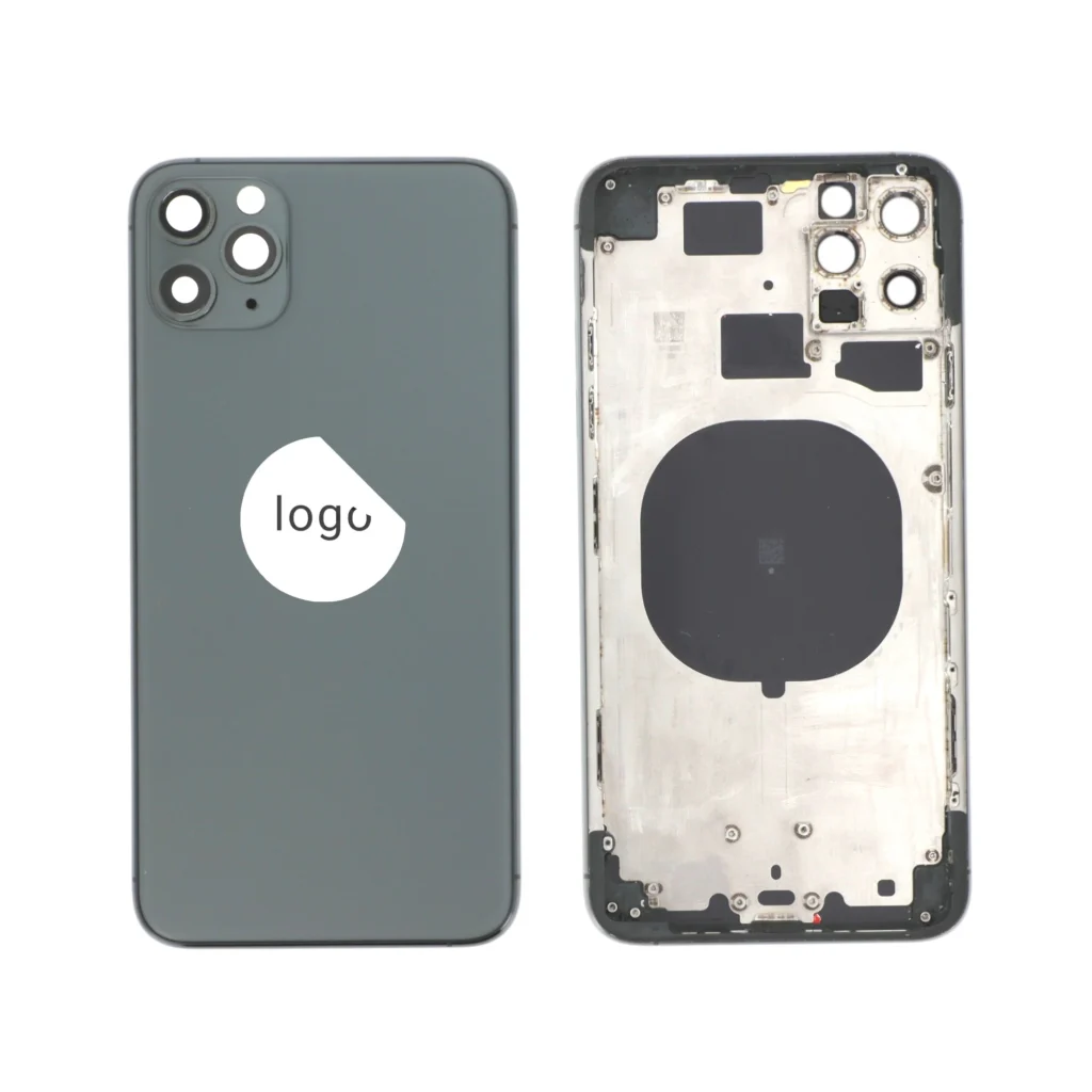 Tampa Traseira Frame Verde para iPhone 11 Pro Max - Retirado