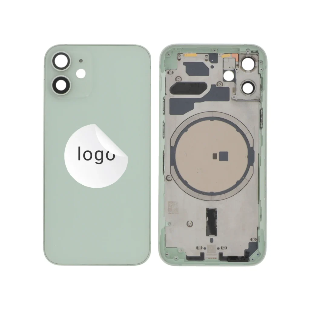 Tampa traseira Frame Verde para iPhone 12 mini - Retirado