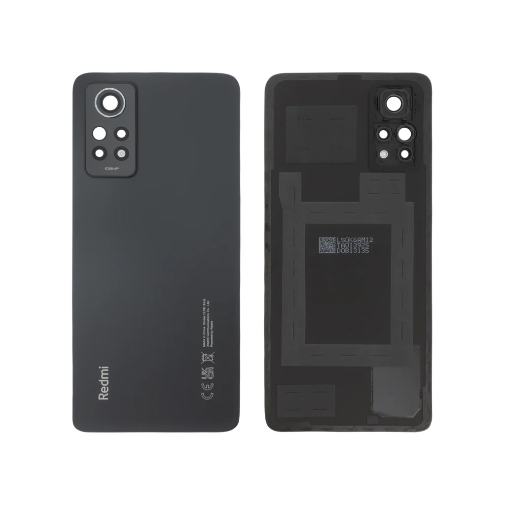 Tampa Traseira Grafite Cinzenta para Xiaomi Redmi Note 12 Pro 4G (SERVICE PACK)