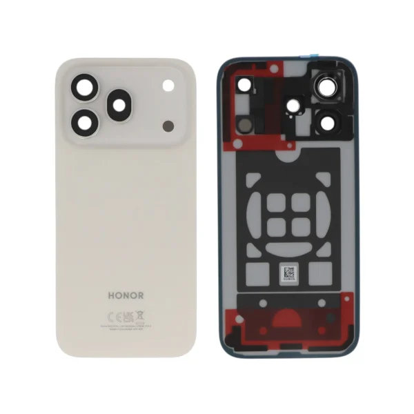 Tampa Traseira para Honor 600 Pro Branca Dourada (SERVICE PACK)
