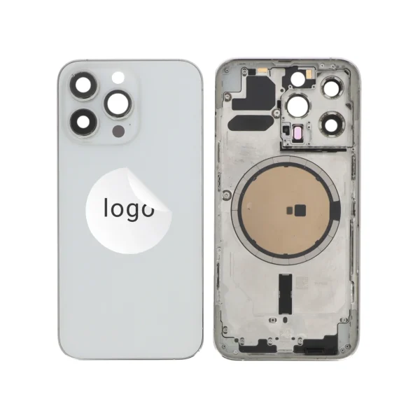 Tampa Traseira para iPhone 13 Pro Prateada - Frame Completa (Retirado)