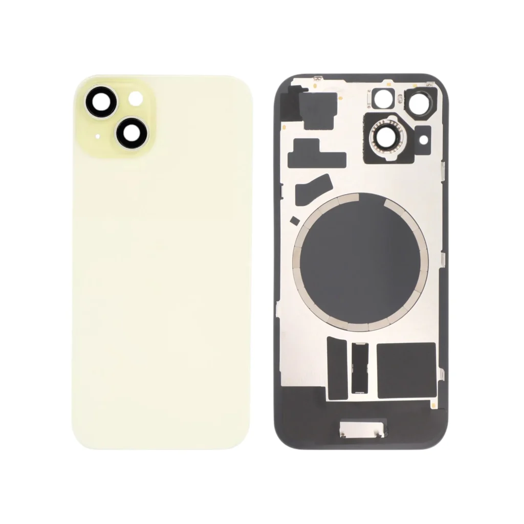 Tampa Traseira para iPhone 15 Amarela (com MagSafe)