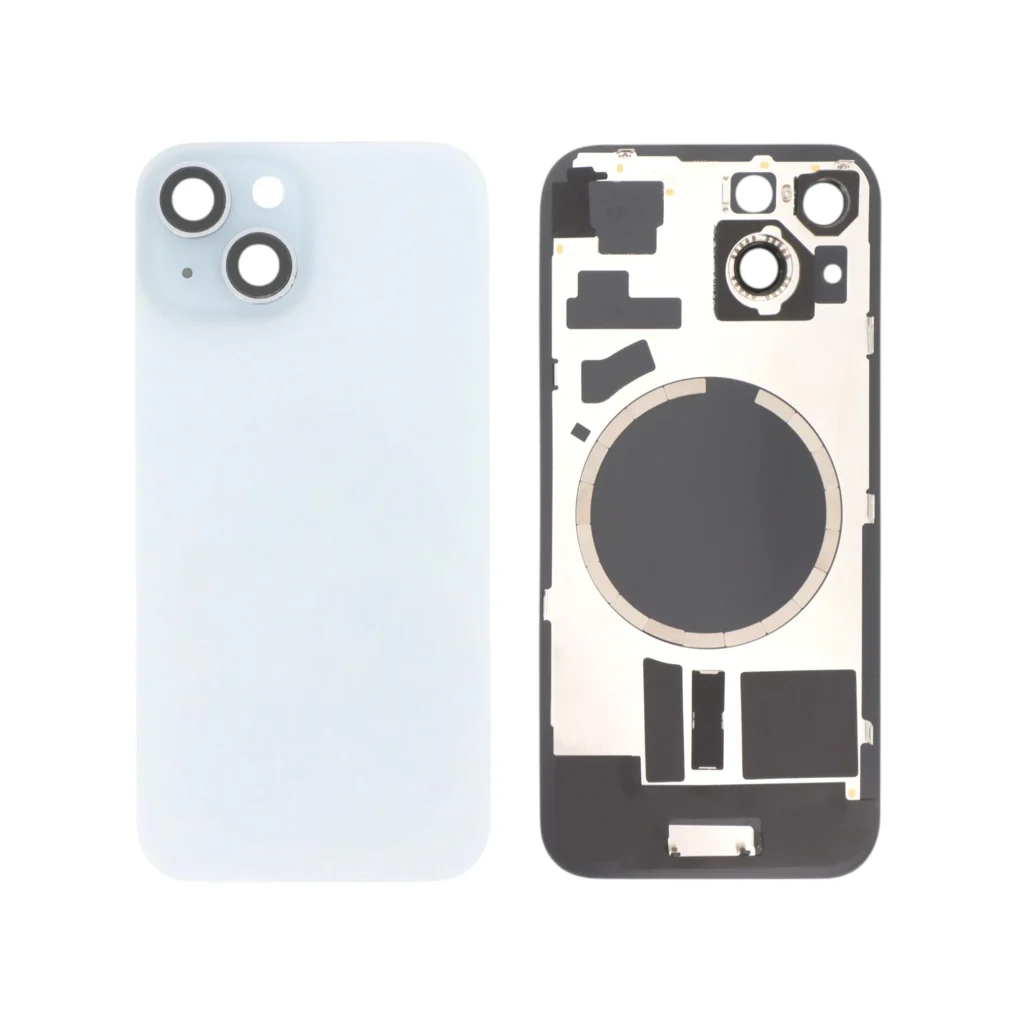 Tampa Traseira para iPhone 15 Azul (com MagSafe) Sem Logótipo