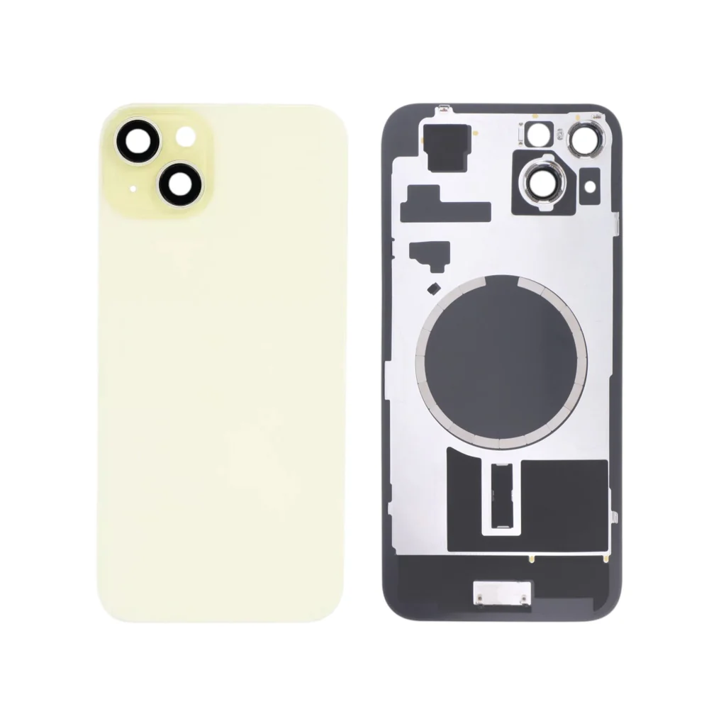 Tampa Traseira para iPhone 15 Plus Amarela (com MagSafe)