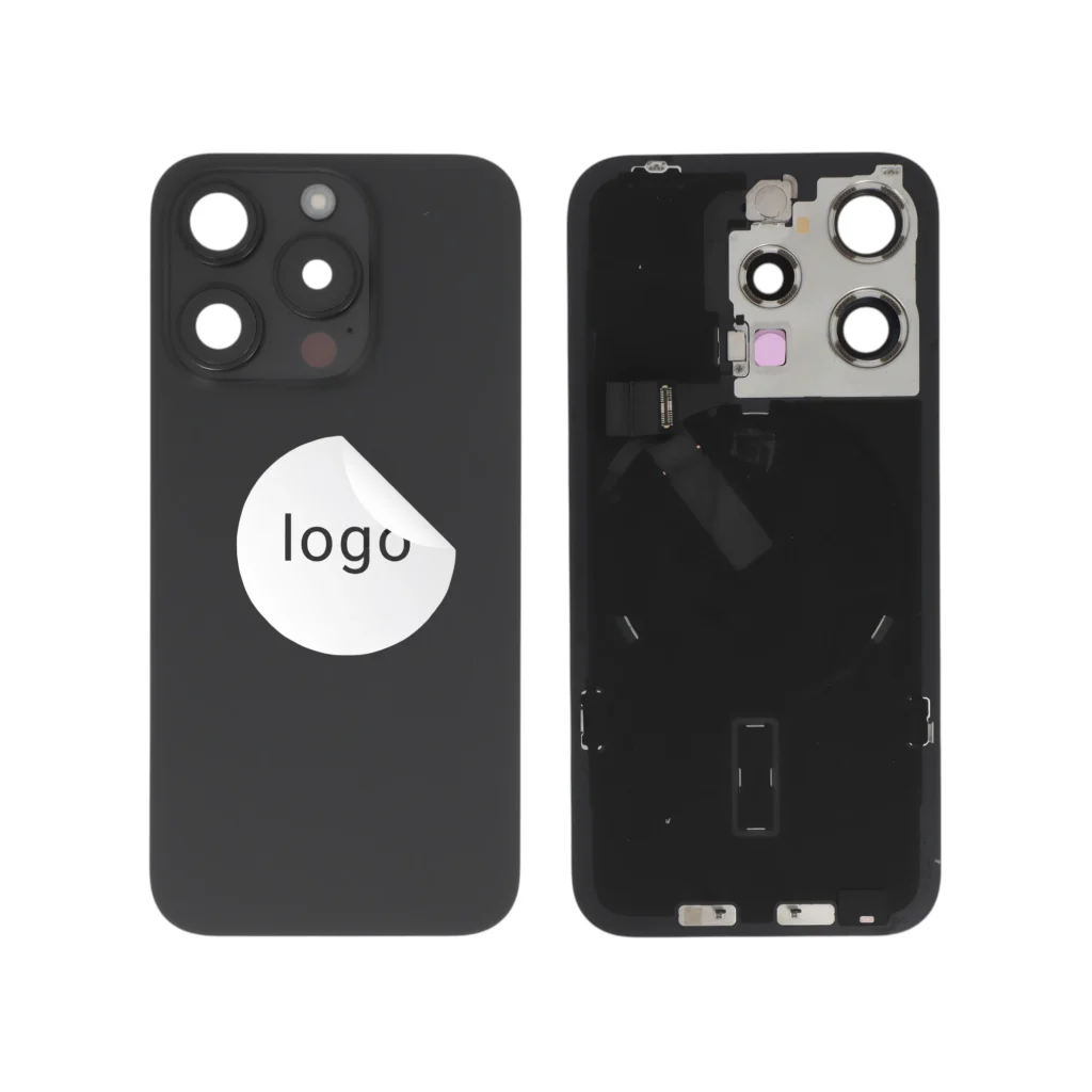 Tampa Traseira para iPhone 15 Pro Preta Titânio - Retirado