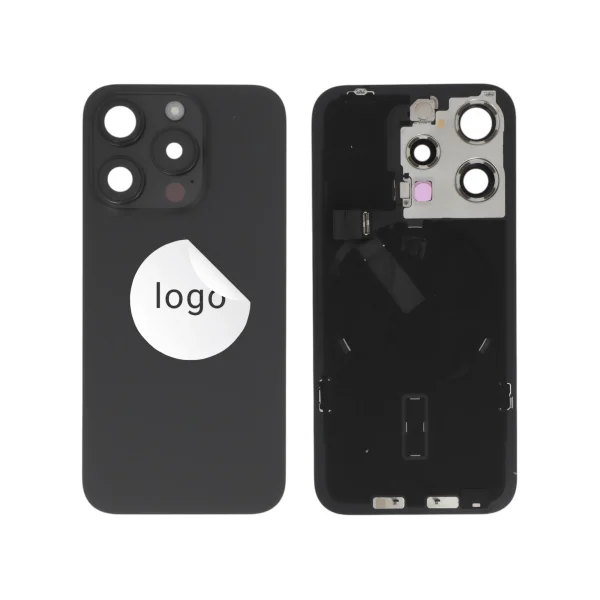 Tampa Traseira para iPhone 15 Pro Preta Titânio - Retirado