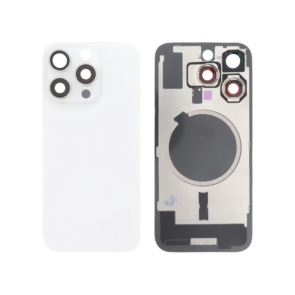 Tampa Traseira para iPhone 16 Pro Branca Titânio