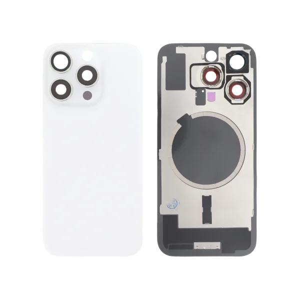 Tampa Traseira para iPhone 16 Pro Branca Titânio