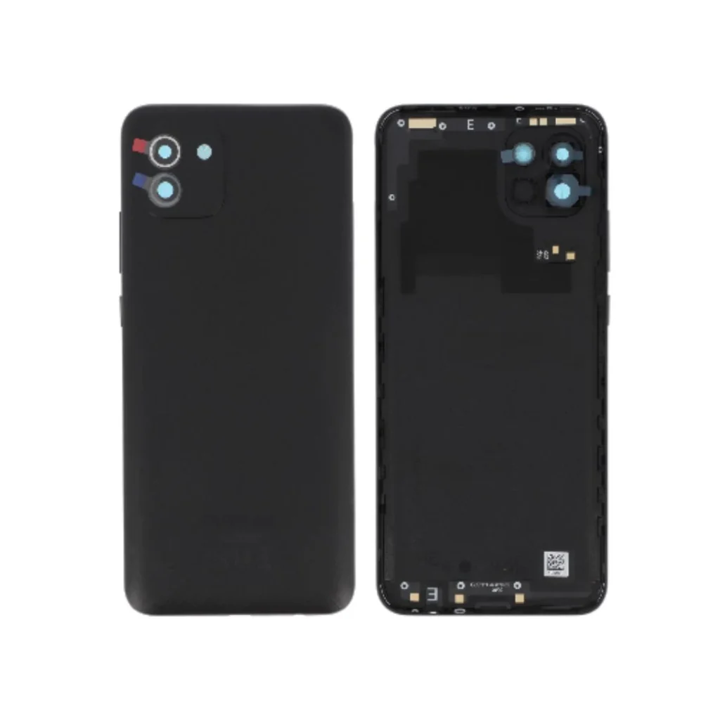 Tampa Traseira para Samsung Galaxy A03 (A035G) - Preta (SERVICE PACK)