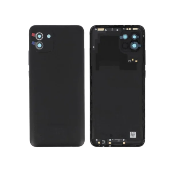 Tampa Traseira para Samsung Galaxy A03 (A035G) - Preta (SERVICE PACK)