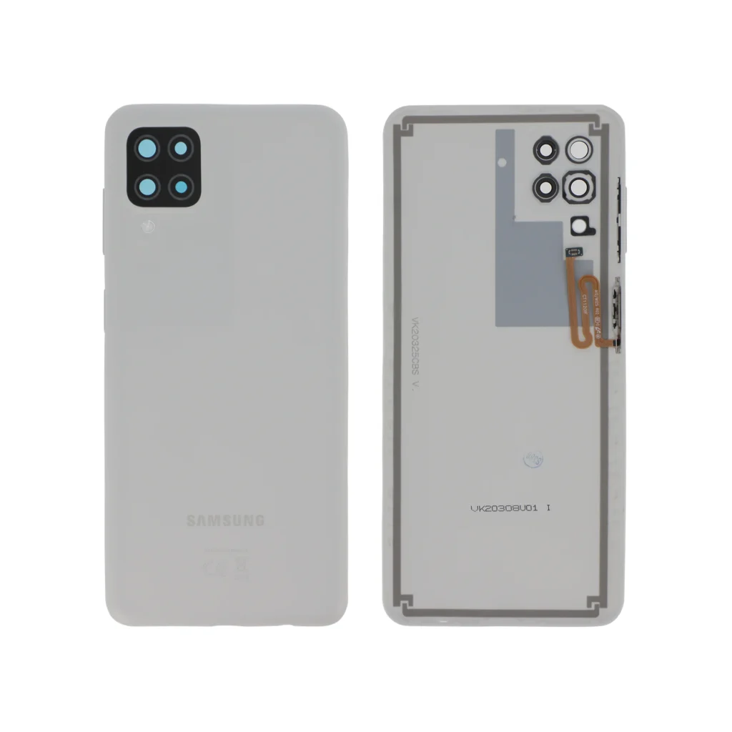 Tampa Traseira para Samsung Galaxy A12/A12s (A125/A127F) - Branca (SERVICE PACK)