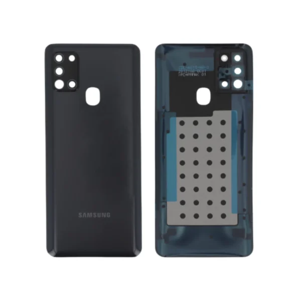 Tampa Traseira para Samsung Galaxy A21s (A217F) - Preta (SERVICE PACK)
