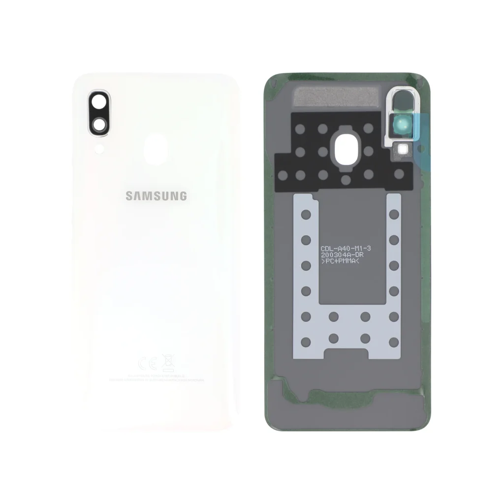 Tampa Traseira para Samsung Galaxy A40 (A405F) Branca (SERVICE PACK)
