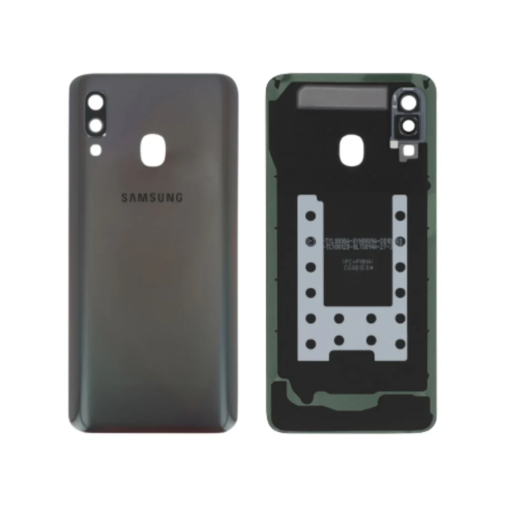 Tampa Traseira para Samsung Galaxy A40 (A405F) - Preta (SERVICE PACK)