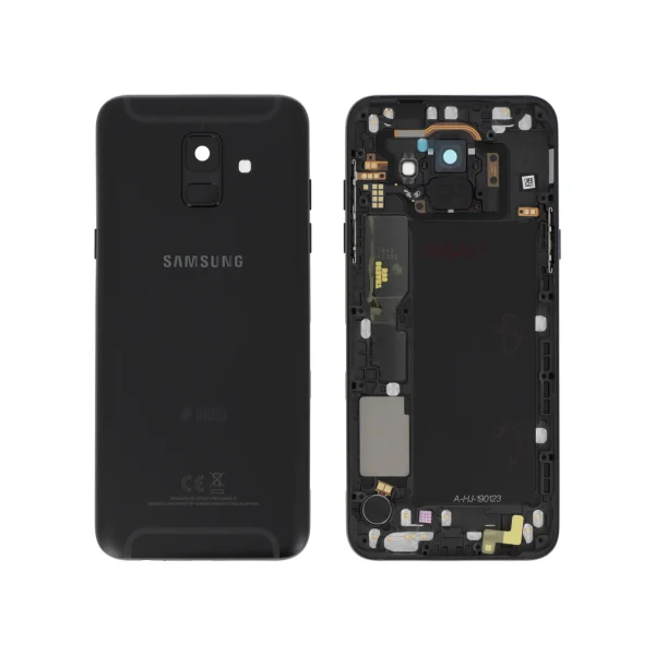 Tampa Traseira para Samsung Galaxy A6 2018 (A600F) - Preta (SERVICE PACK)