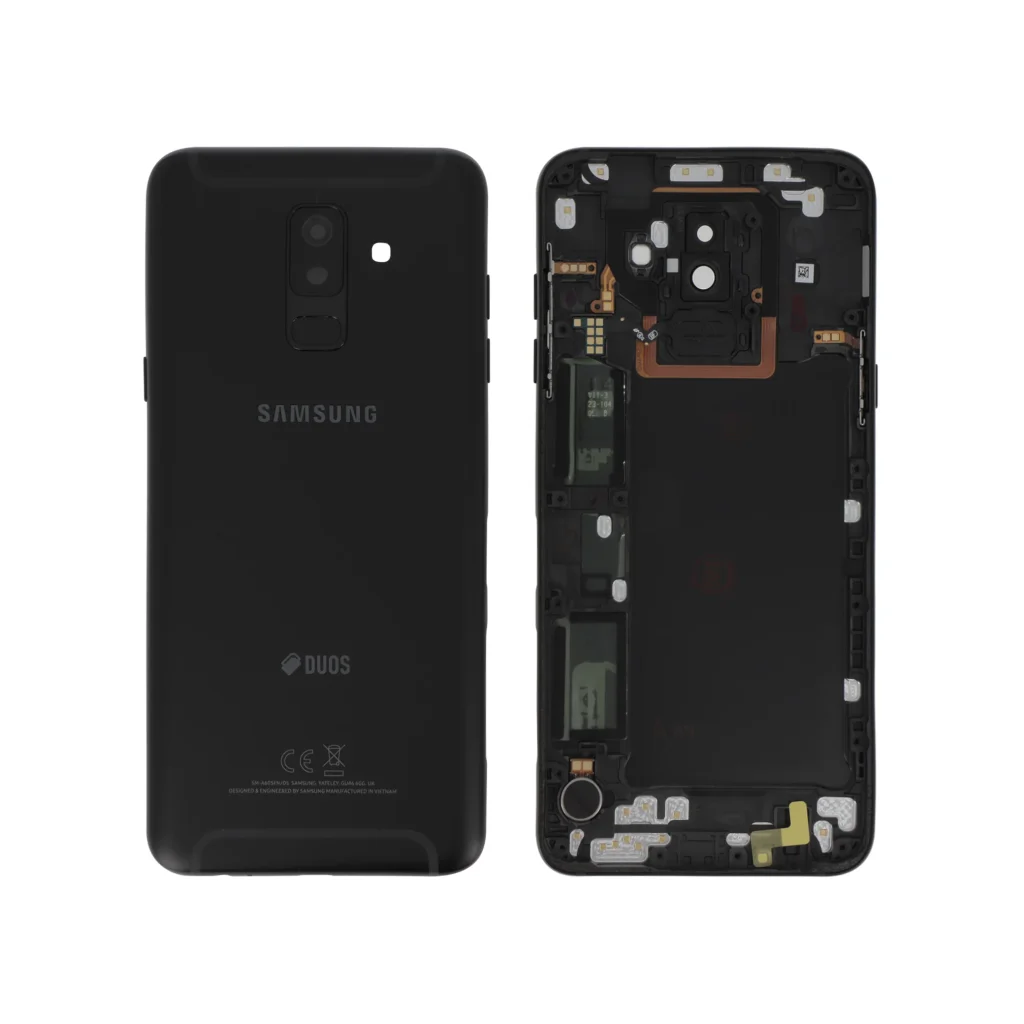 Tampa Traseira para Samsung Galaxy A6+ 2018 (A605F) - Preta (SERVICE PACK)