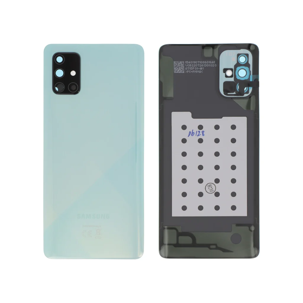 Tampa Traseira para Samsung Galaxy A71 Azul (SERVICE PACK)