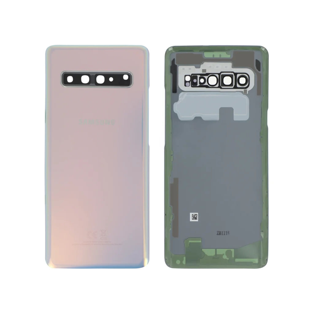 Tampa Traseira para Samsung Galaxy S10 5G (G977) Prateada (SERVICE PACK)