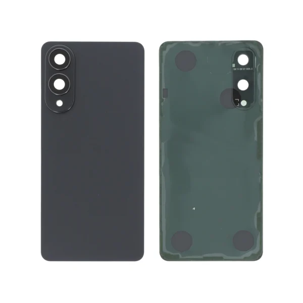 Tampa Traseira para Samsung Galaxy S25 Edge Titânio Preta + Vidro da Lente da Câmara