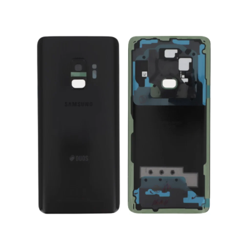 Tampa Traseira para Samsung Galaxy S9 Duos (G960F) Preta Carbono (SERVICE PACK)