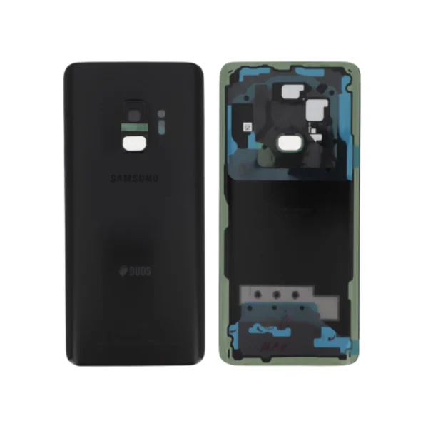Tampa Traseira para Samsung Galaxy S9 Duos (G960F) Preta Carbono (SERVICE PACK)